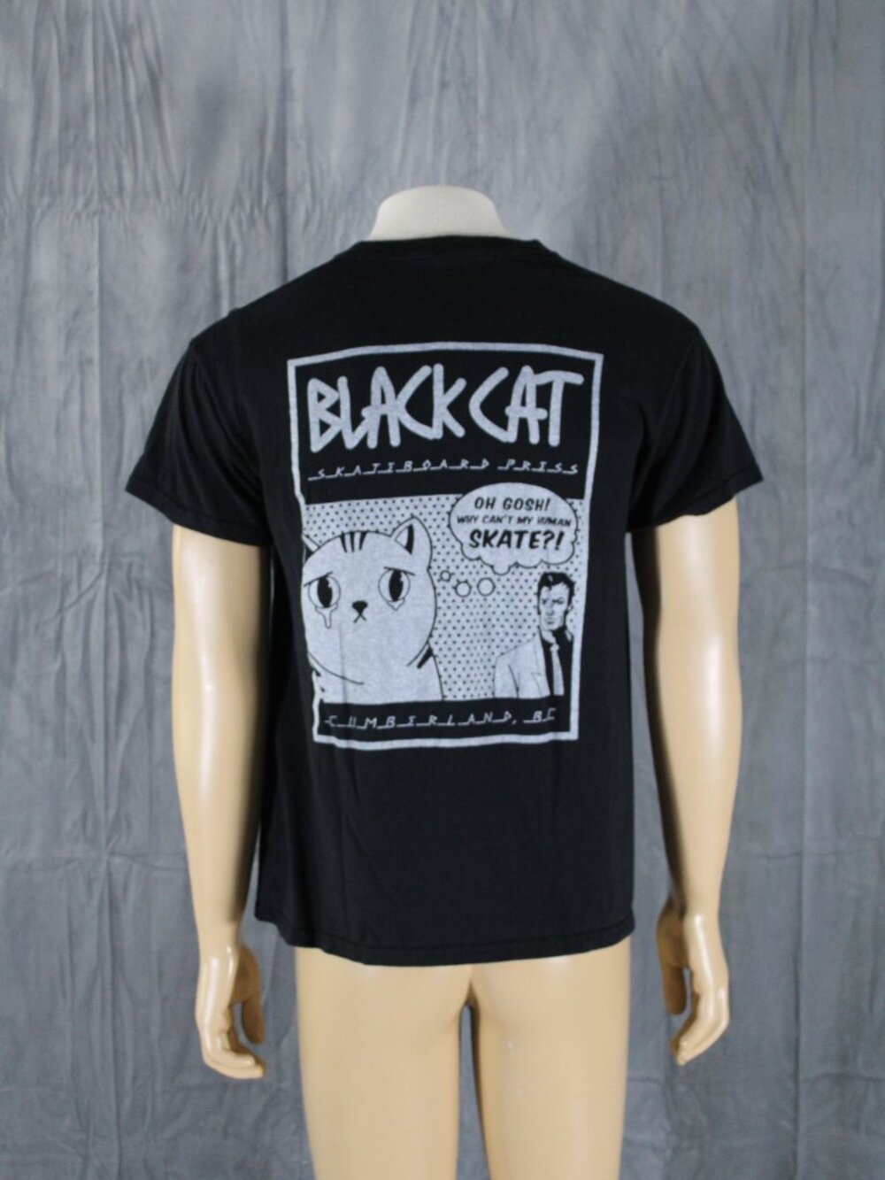 Skateboard Shirt - Black Cat Skateboards - Men's Medium